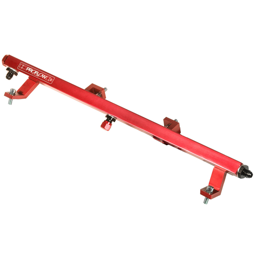 Proflow Fuel Rail Kit, Billet Aluminium, Red Anodised, For Ford Falcon Barra, XR6 Turbo, BA-BF