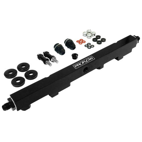 Proflow Fuel Rails Kit, Billet Aluminium, Anodised Black, For Nissan SR20