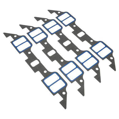 Proflow Intake Manifold Gasket Set, Pro Seal Silicone Bead, 2.270 in. x 1.23 in. Port, .030 in. Thick, Chrysler Big Block B/RB, Set Of 4