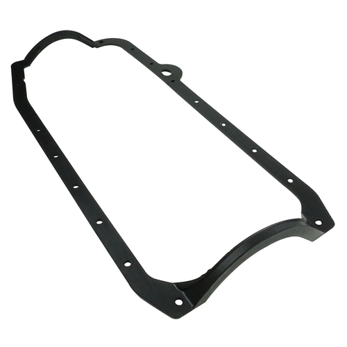 Proflow Oil Pan Gasket, 1-Piece, Rubber SB Chev Late 80 to 86, 2 Piece Rear Main Seal
