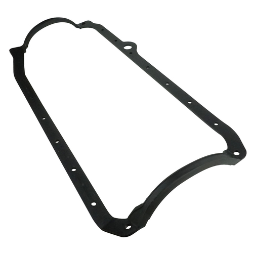 Proflow Oil Pan Gasket, 1-Piece, Rubber SB Chev Late 86 to 96, 1 Piece Rear Main Seal