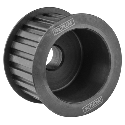 Proflow Alternator Pulley, Gilmer, 17mm Bore, Billet Aluminium, Black, Bolt-On, Ford, Holden, Chev
