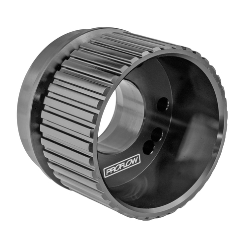 Proflow Gilmer Billet Crank Pulley With V Groove Long, Black