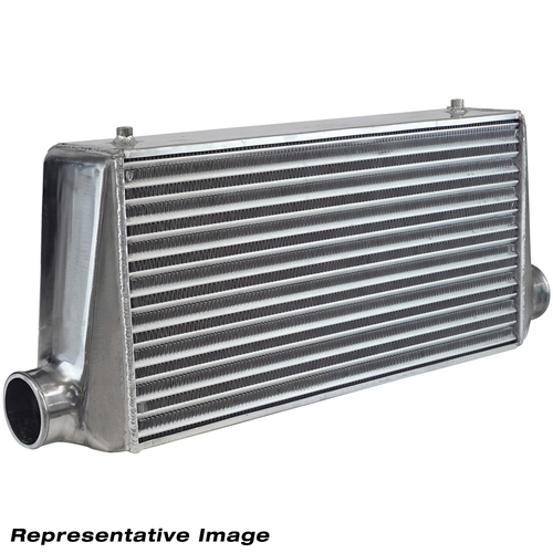 Proflow Intercooler Race Series, Aluminium Universal Delta Fin 600 x 300 x 125mm 3in. Outlets, Natural