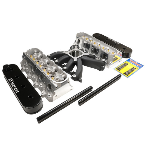 Proflow Cylinder Head Holden Chevrolet LS3, L98 Heads Bare SuperMax 276 CNC & Intake Kit, Manifold, RPM AirMax EFI Single Plane Black Aluminium, Kit