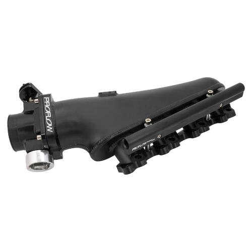 Proflow Intake Manifold Kit, For Nissan SR20 S13, Fabricated Aluminium, Black, 76mm Throttle Body, Fuel Rail Kit