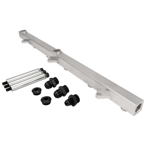 Proflow Intake Manifold Fuel Rail Kit V2, For Ford Falcon XR6 BA/BF/FG Barra Inlet Plenum, Aluminium, Silver