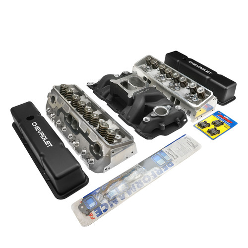 Proflow Cylinder Head AirMax 180 & Intake Kit,  Manifold, AirMax, Aluminium, Black Square Bore, For Chevrolet, Small Block