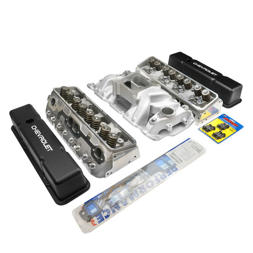 Proflow Cylinder Head AirMax 180 & Intake Kit,  Manifold, AirMax, Aluminium, Natural Square Bore, For Chevrolet, Small Block