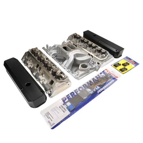 Proflow Cylinder Head AirMax 180 & Intake Kit, Manifold, AirMax Aluminium, Natural, Square Bore, SB For Chrysler