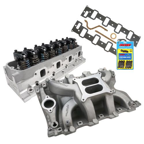 Proflow Cylinder Head Kit SuperMax 200, Heads, Rockers & Intake Manifold,  AirMax, Dual Plane, Aluminium, 4-barrel, Holden, Commodore V8, VN