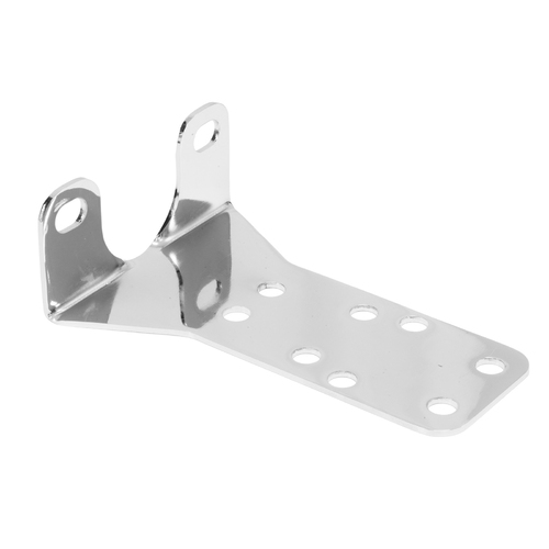 Proflow Proportioning Valve Bracket, Steel, Chrome, Master Cylinder Mount, Frame Mount, Universal, Each