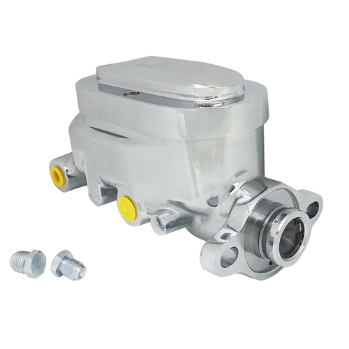 Proflow Master Cylinder, Universal GM, Raised Top Aluminium, Polished, 1.00 in. Bore, Dual Bowl, Ports Both side, Each