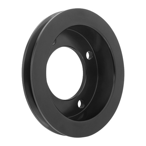 Proflow Billet Crank Pulley, 4 Bolt, For SB Ford 289/302/351 Short, Suits FMS-M-8501-E351S Pump 1-Groove, Black Anodised