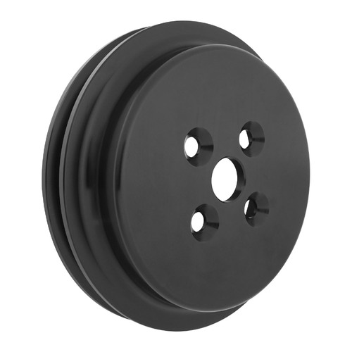 Proflow Billet Pulley, V-Belt Water Pump For SB Ford 289/302/351 Short, Suits FMS-M-8501-E351S Pump, 1-Groove, Black Anodised