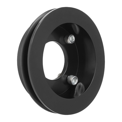 Proflow Billet Aluminium Single V Groove Crank Pulley, BB Ford 429-460, Black, Each