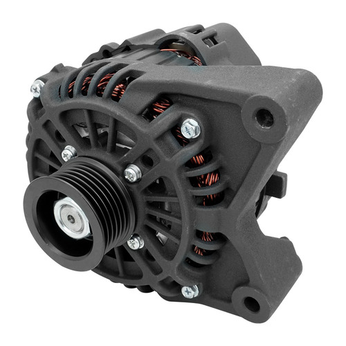 Proflow Power Spark Alternator, For Ford Falcon AU-BA XR6 6cyl 1999-2005, 110 Amp, 6-Groove Pulley, Black Wrinkle
