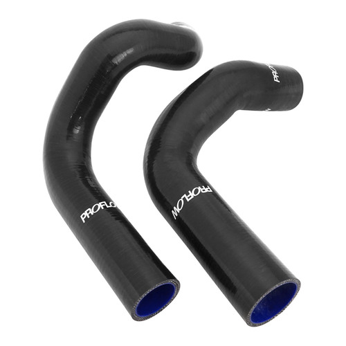 Proflow Radiator Hose Kit, Silicone, Black, 5mm wall, 4 ply, For Ford XW XWGT ZC 351 Windsor, RH Inlet Water Pump, Kit