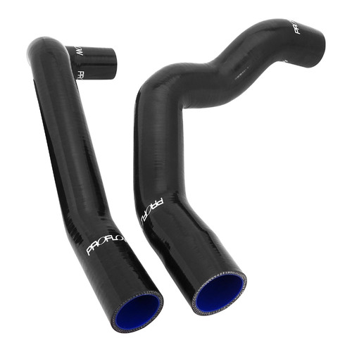 Proflow Radiator Hose Kit, Silicone, Black, For Ford XA XB 351 Cleveland, To Suit 650mm Wide Core, Kit