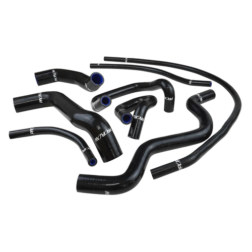 Proflow Radiator Hose Kit, Silicone, Black, For Ford Falcon BA-FG, 6 Cyl Barra 4.0L, XR6 Turbo, Kit