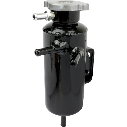 Proflow Radiator Overflow Tank, Universal, Aluminium, 60mm Diameter, 200mm Height, Black