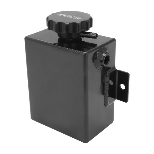 Proflow Radiator Expansion / Overflow Tank Fabricated Aluminium, 1.4L, 150mm (H) x 120mm (L) x 80mm (W), Square, Black, -Blemished