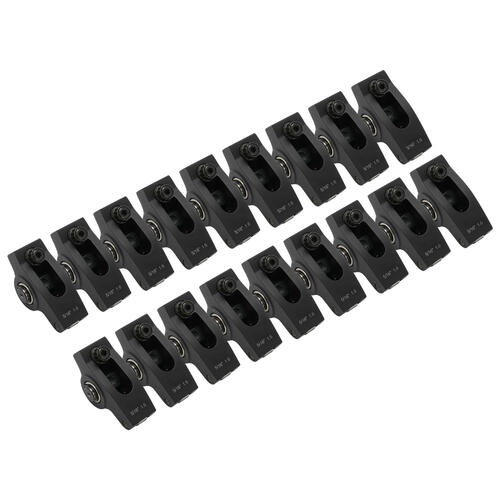 Proflow Pro 2024 Series, Large Body Roller Rockers, SB Ford 5.0 351W, Late Model 1.60 Ratio, 5/16 Bolt On Adjustable, Direct Fit, Aluminium 2024, Set