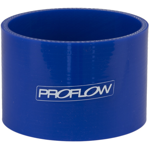 Proflow Hose Tubing Air intake, Silicone, Straight, 1.25in. Straight 3in. Length, Blue