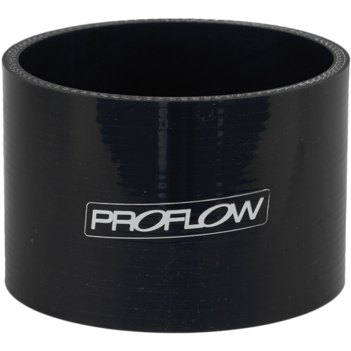 Proflow Hose Tubing Air intake, Silicone, Straight, 1.25'', Black
