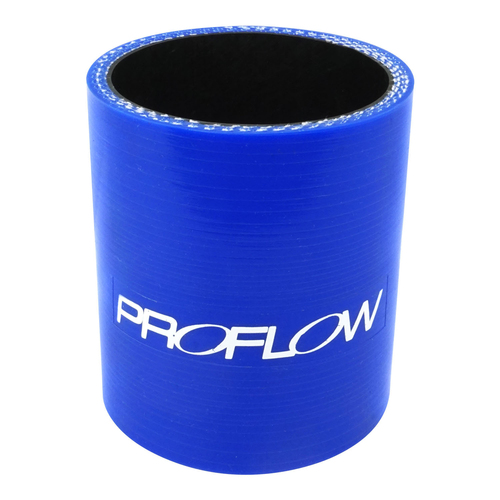 Proflow Hose Tubing Air intake, Silicone, Straight, 2.25'', Blue