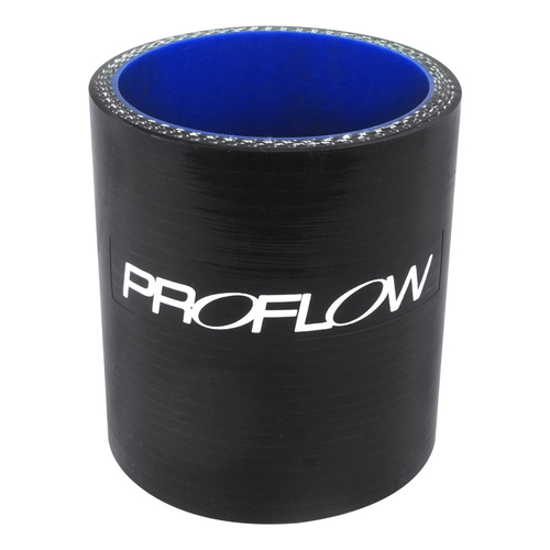 Proflow Hose Tubing Air intake, Silicone, Straight, 2.50in. Straight 3in. Length, Black