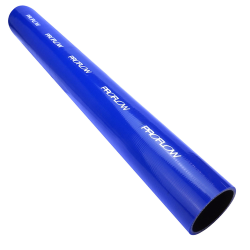 Proflow Hose Tubing Air intake, Silicone, Straight, 2.50in. Straight 2Ft Length, Blue