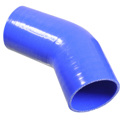 Proflow Hose Tubing Air intake, Silicone, Coupler, 1.25in. 45 Degree Elbow, Blue