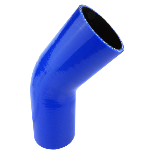Proflow Hose Tubing Air intake, Silicone, Coupler, 2.75in. 45 Degree Elbow, Blue