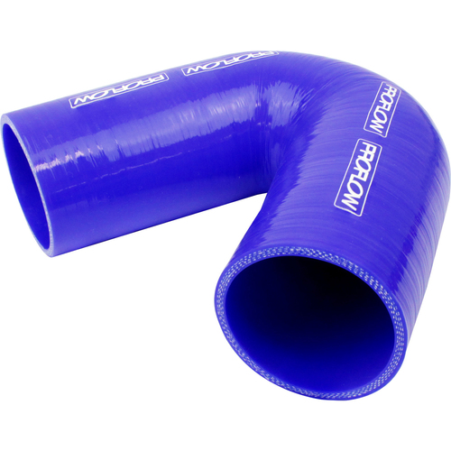 Proflow Hose Tubing Air intake, Silicone, Coupler, 2.50in. 135 Degree Elbow, Blue