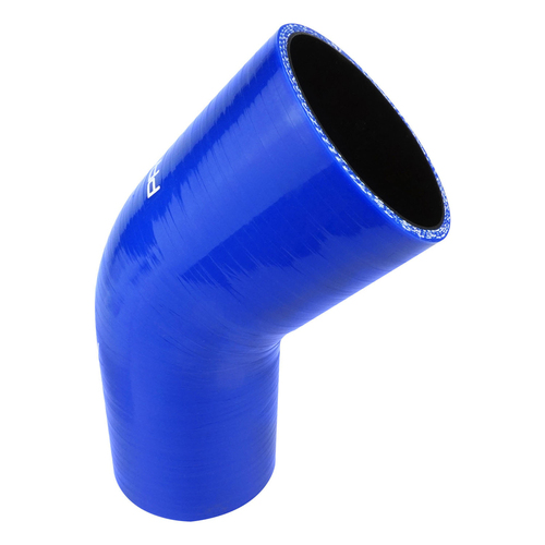 Proflow Hose Tubing Air intake, Silicone, Reducer, 1.50in. - 2.00in. 45 Degree Elbow, Blue
