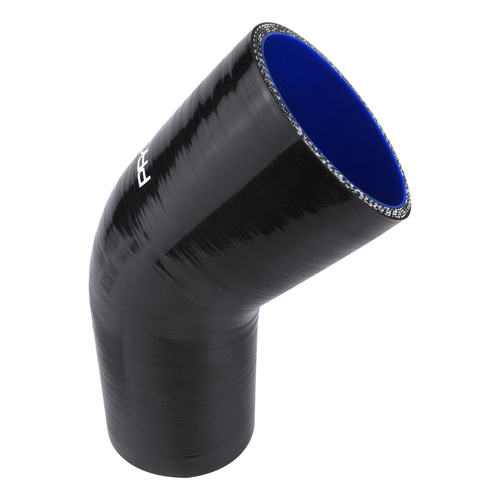 Proflow Hose Tubing Air intake, Silicone, Reducer, 2.00in. - 2.50in. 45 Degree Elbow, Black