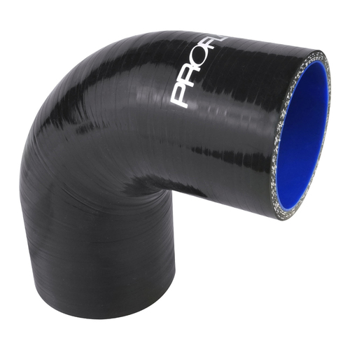 Proflow Hose Tubing Air intake, Silicone, Reducer, 1.50in. - 2.50in. 90 Degree Elbow, Black
