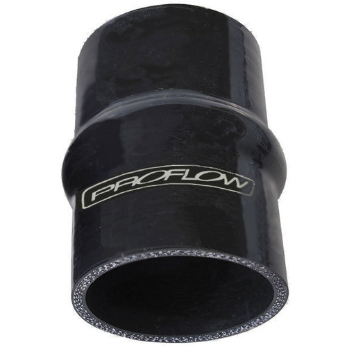 Proflow Hose Tubing Silicone Coupler Hump Style 2.00in. Straight 3in. Length, Black