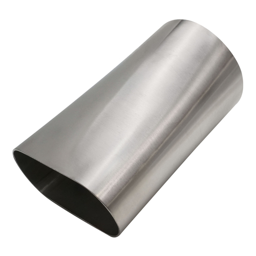 Proflow Pipe Adapter, Exhaust, Oval To Round, Stainless Steel, 3 in. Inlet/Outlet, 6 in. Length