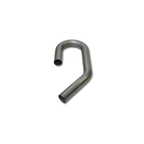 Proflow Exhaust Tubing, U-J Mandrel Bend, 2.50 in. Diameter, 45/180 Degrees, Stainless Steel, 5.0 in. Bend Radius