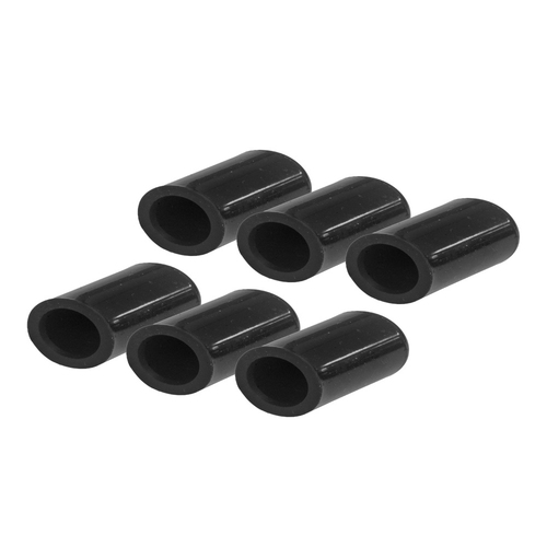 Proflow Silicone Vacuum Port Block Off 4mm x 6pcs Black