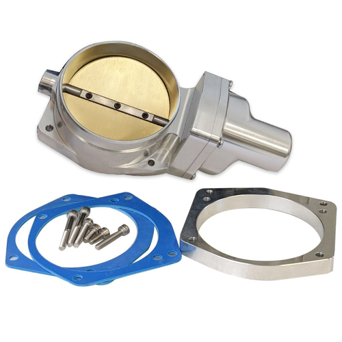 Proflow Throttle Body, Drive-By-Wire, Billet Aluminium, Natural, 108mm, LS Commodore VE, (replaces GM12605109)