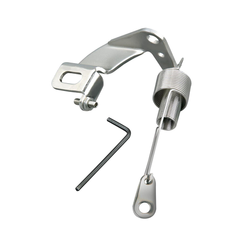 Proflow Throttle Cable Bracket, Return Spring Kit, Dual Application Stainless Steel