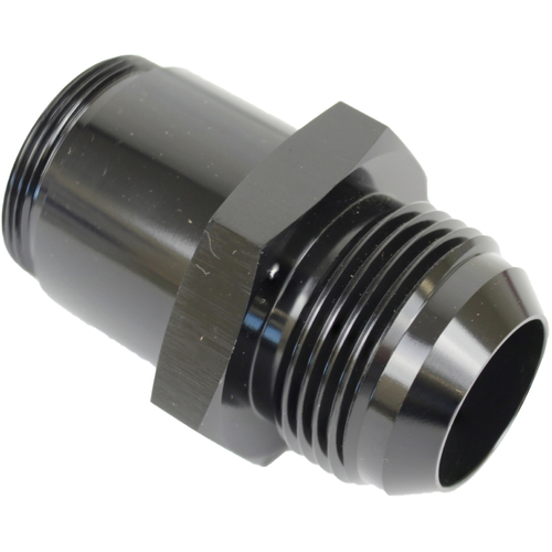Proflow Inlet Fittings, Aluminium, -20 AN Male to 1 3/16 in. Straight Cut Male, Black Anodised