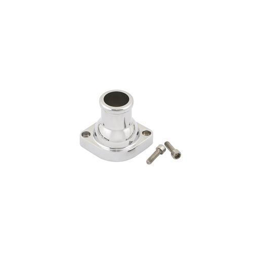 Proflow Water Neck, Thermostat Housing, Cast Aluminum, Polished, Straight, Chev For Holden, LS, Each