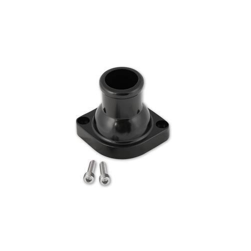 Proflow Water Neck, Thermostat Housing, Cast Aluminum, Black, Straight, Chev For Holden, LS, Each