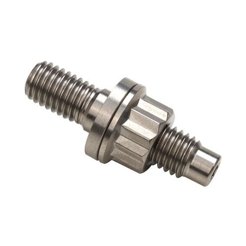 Proflow Stud, Grade 5 Titanium, M10x1.25mm, 50mm Length, w/Nut & Washer, Each