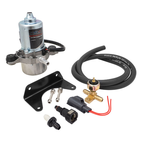 Proflow Universal Electric Brake Vacuum Pump Kit, UP28 Vacuum Pump, 12V Switch, Steel Bracket, Check Valve, Hose