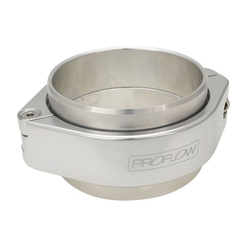 Proflow Intercooler Boost Clamp Coupler, 4.00'' Tubing, Billet Aluminium, Silver Anodised